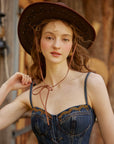 Cowgirl On The Run Denim Corset