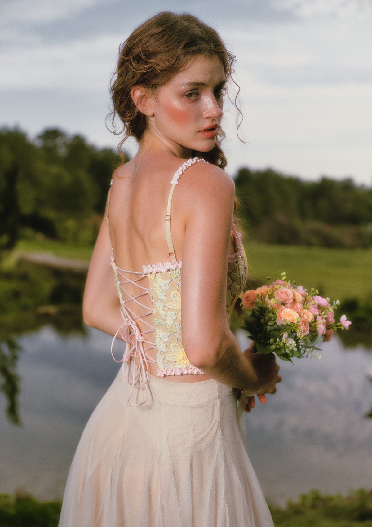 Rainbow Bloom Rhyme Corset