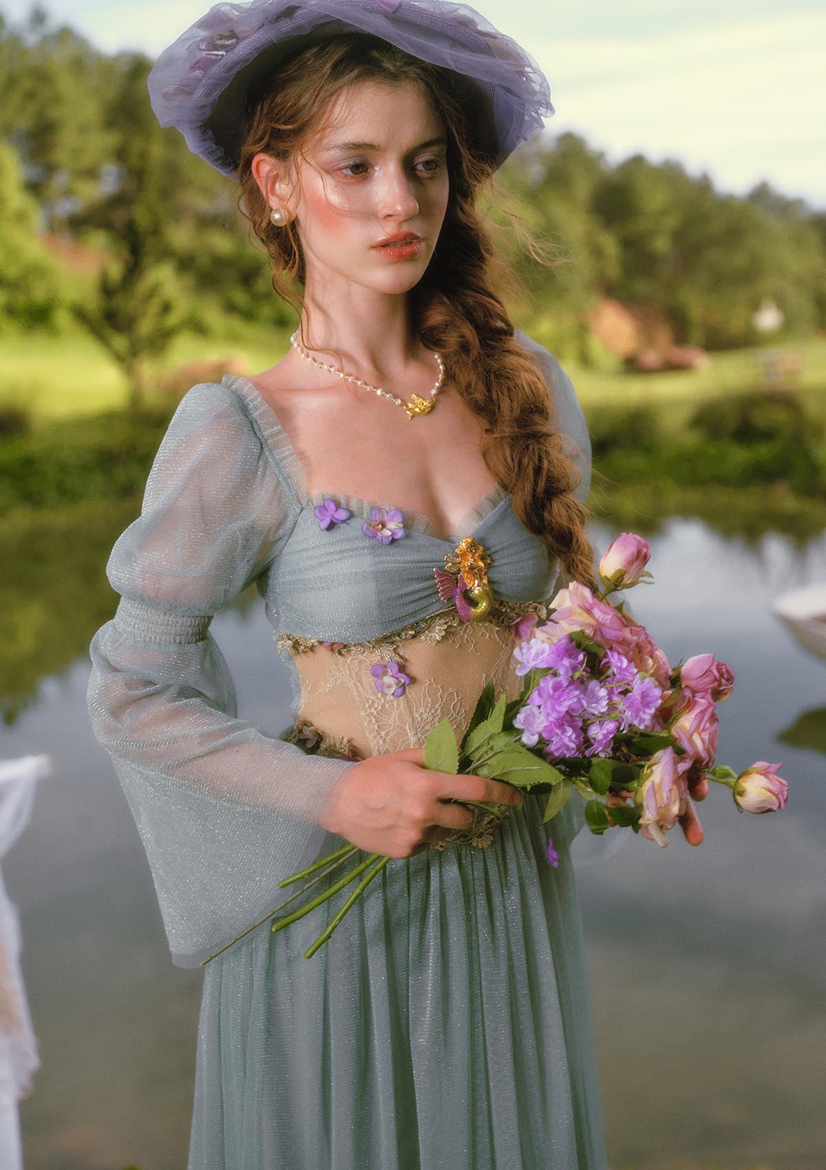 Turquoise Siren Corset Dress