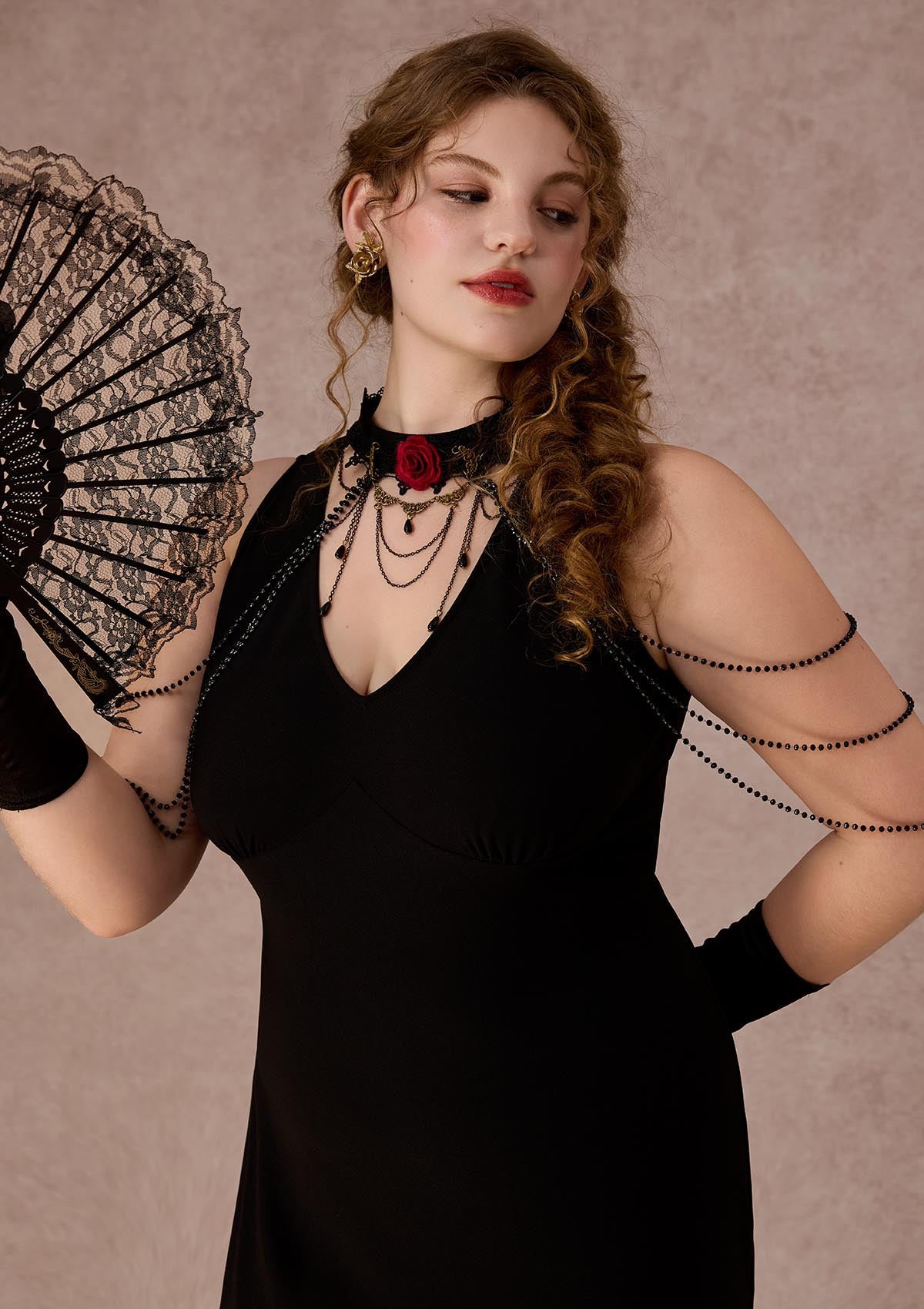 Curve&amp;Plus Crimson Temptation Dress