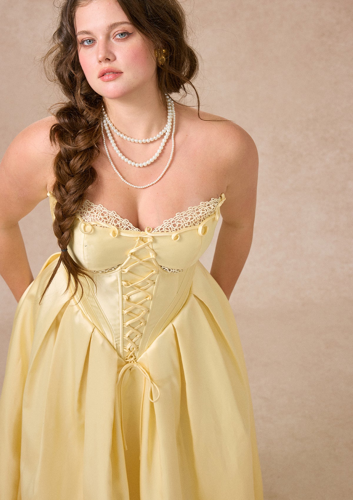 Curve&amp;Plus Belle's Gilded Corset Dress