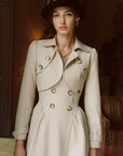Cream Tea Trench Coat