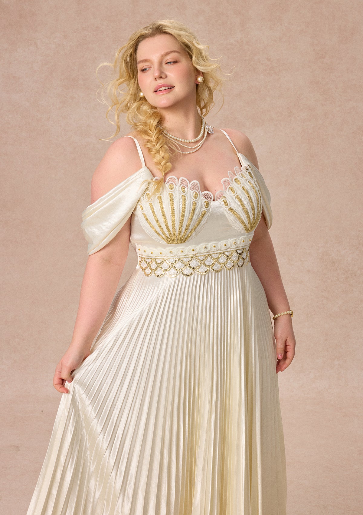 Curve&amp;Plus Mother Of Ocean Dress