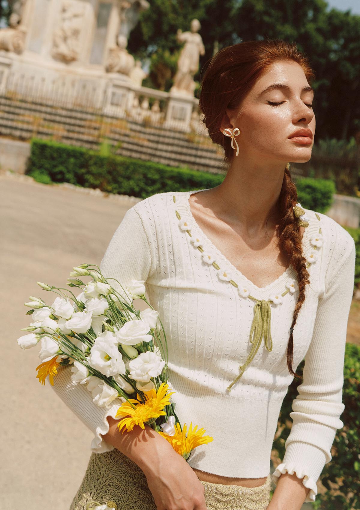 Daisy Bouquet Knit Top