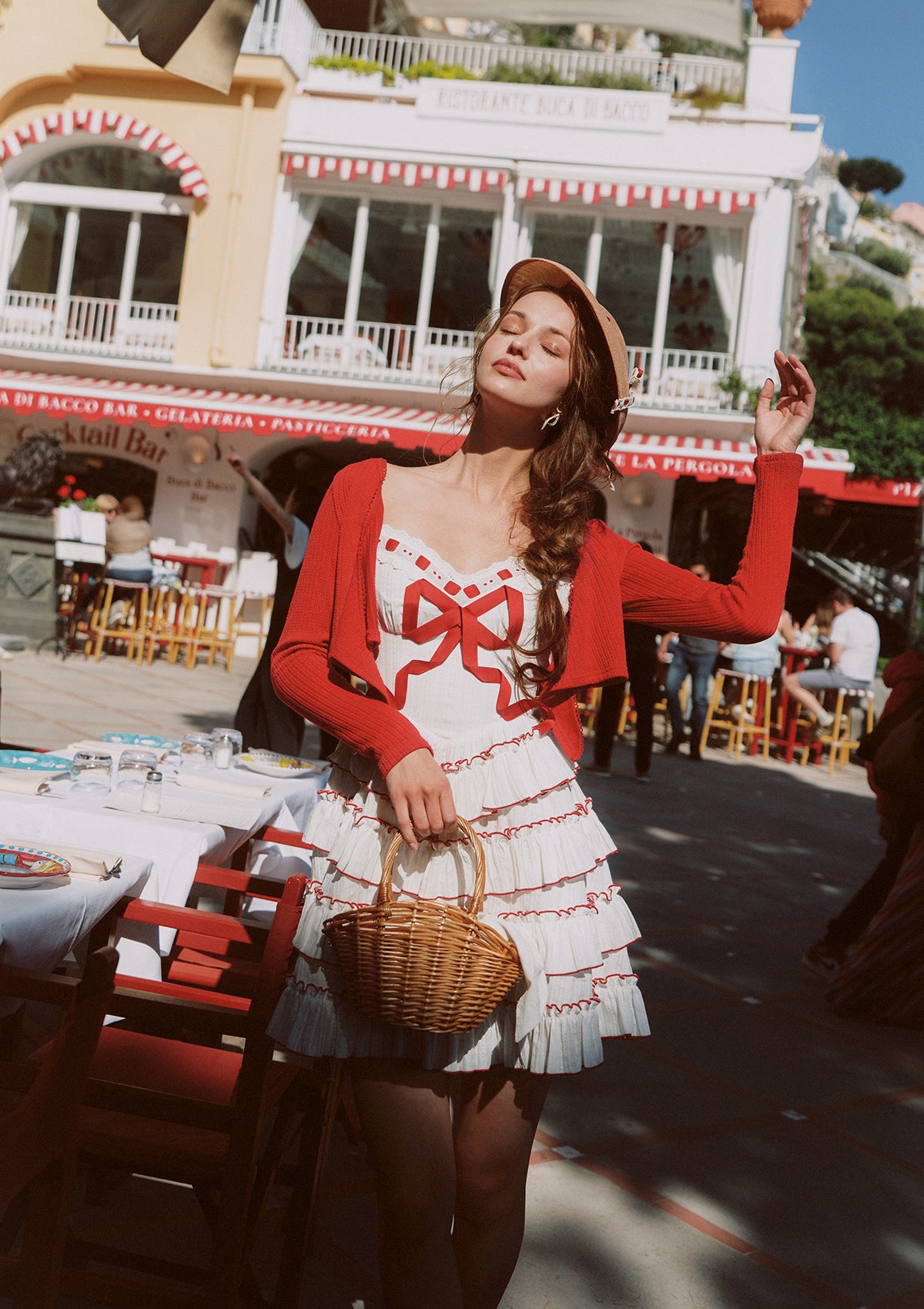 Red Ribbon Cake Dress
