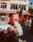 Red Ribbon Cake Dress