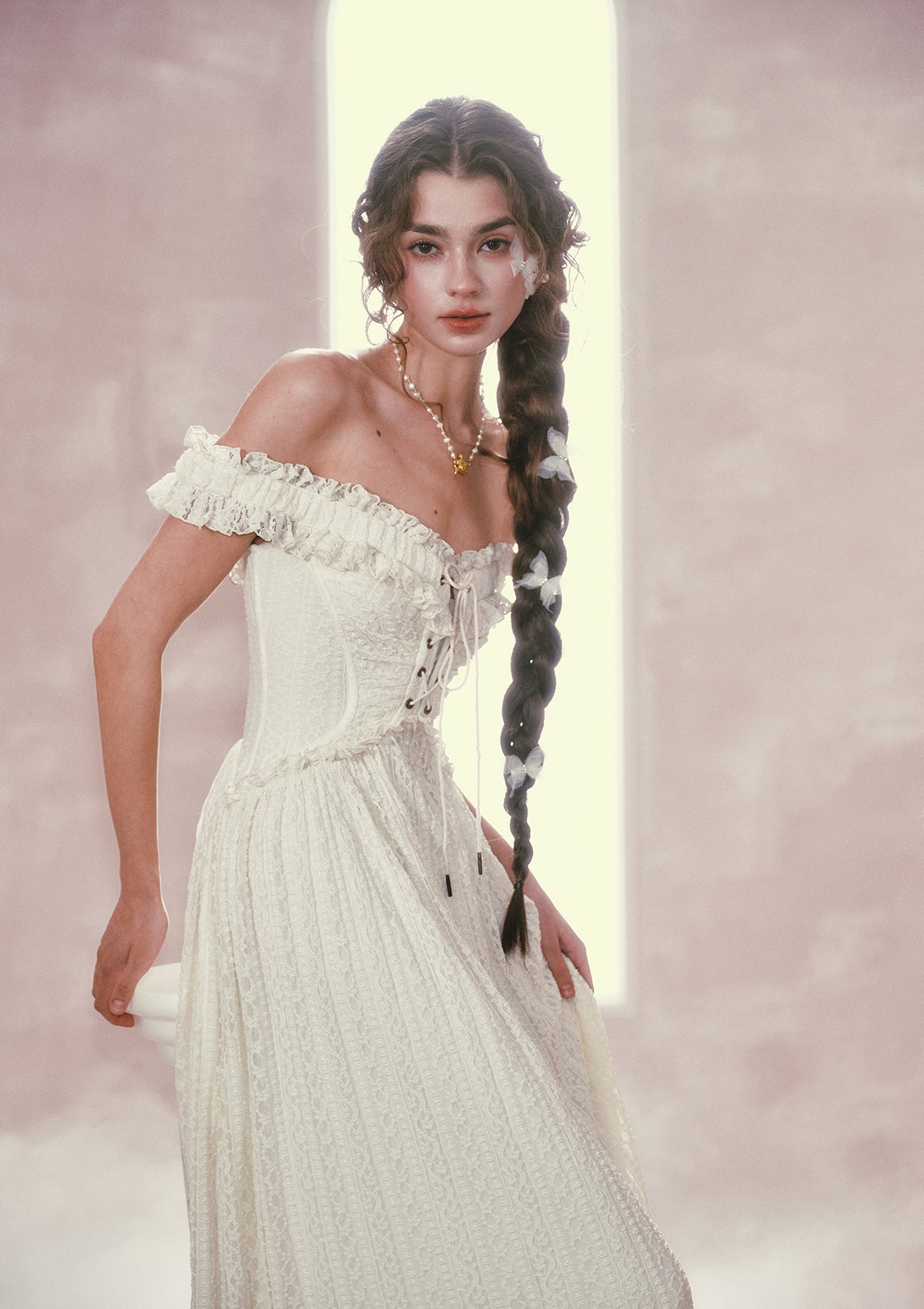 Twin Butterflies Corset Dress（Long）
