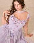 Curve&Plus Ode to Purple Iris Dress