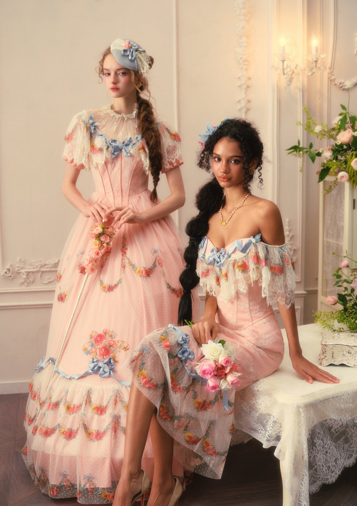 Floral Dreamweave Corset Dress