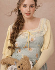 Curve&Plus Flower Vine Novel Knit Cardigan