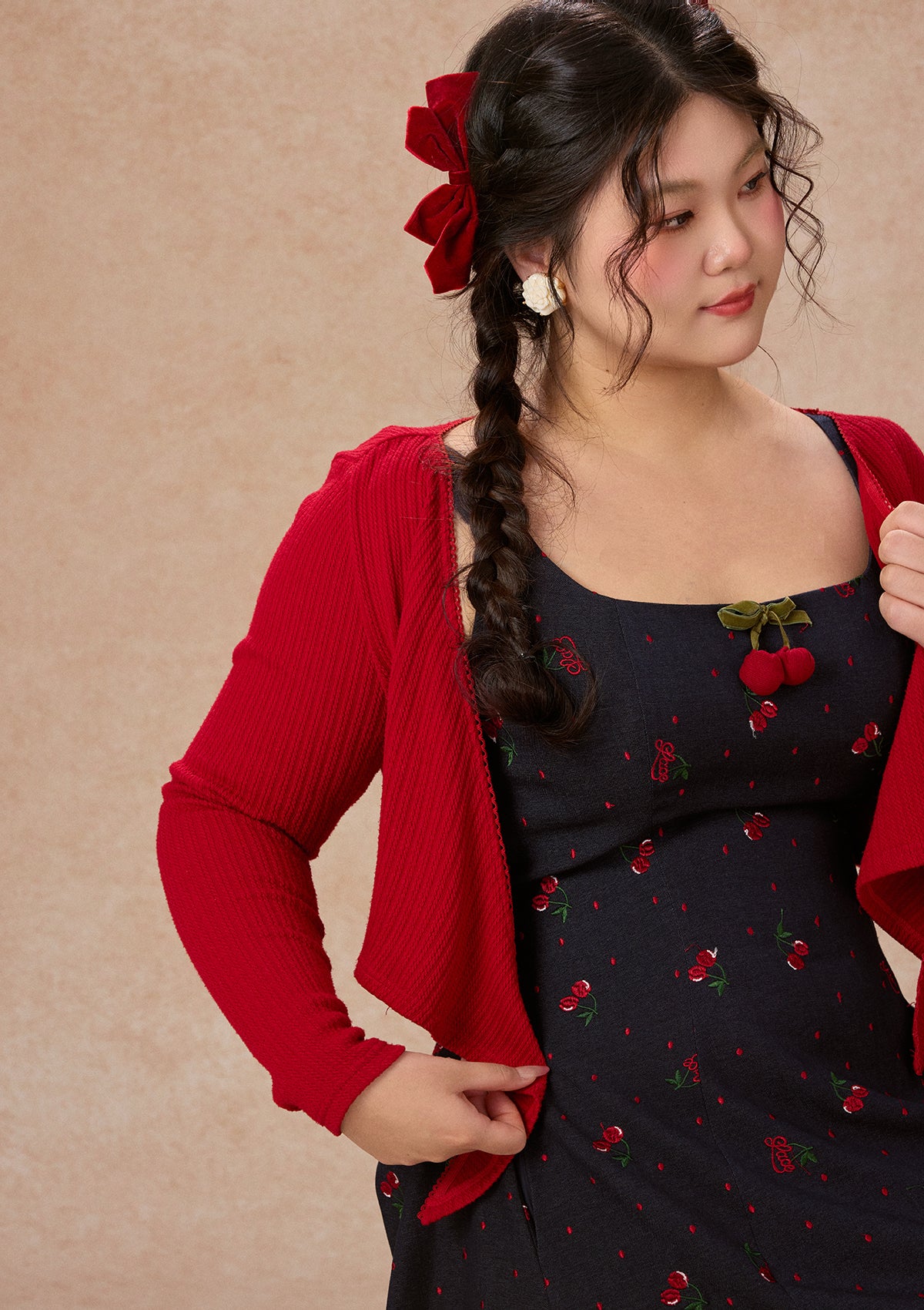 Curve&amp;Plus Cherry Cowgirl Dress