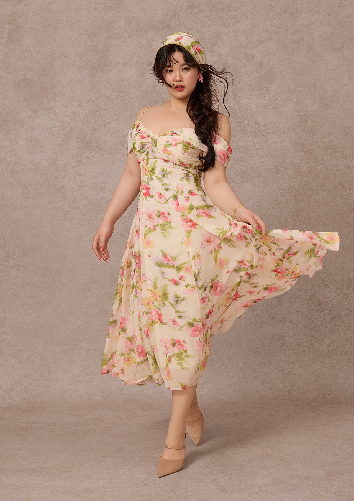 Curve&amp;Plus Spring in Amalfi Dress