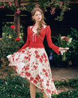 Rosevale Slip Knitted Top (Red)