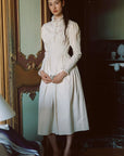 Rose Cape Dress - Beige