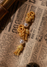 Candlelight Golden Butterfly Earring
