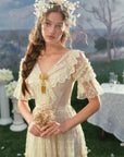 Gilded Invitation Dress（Beige）