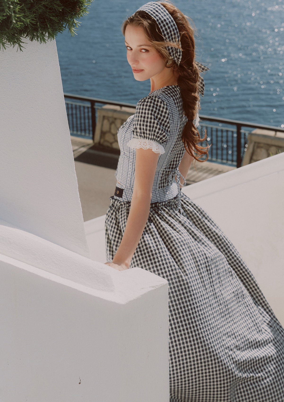 Cottage Girl Diary Navy Skirt