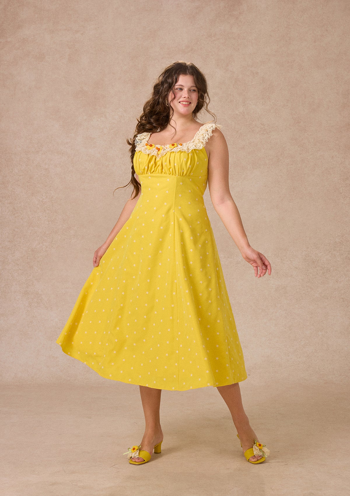 Curve&amp;Plus Little Orange Dress