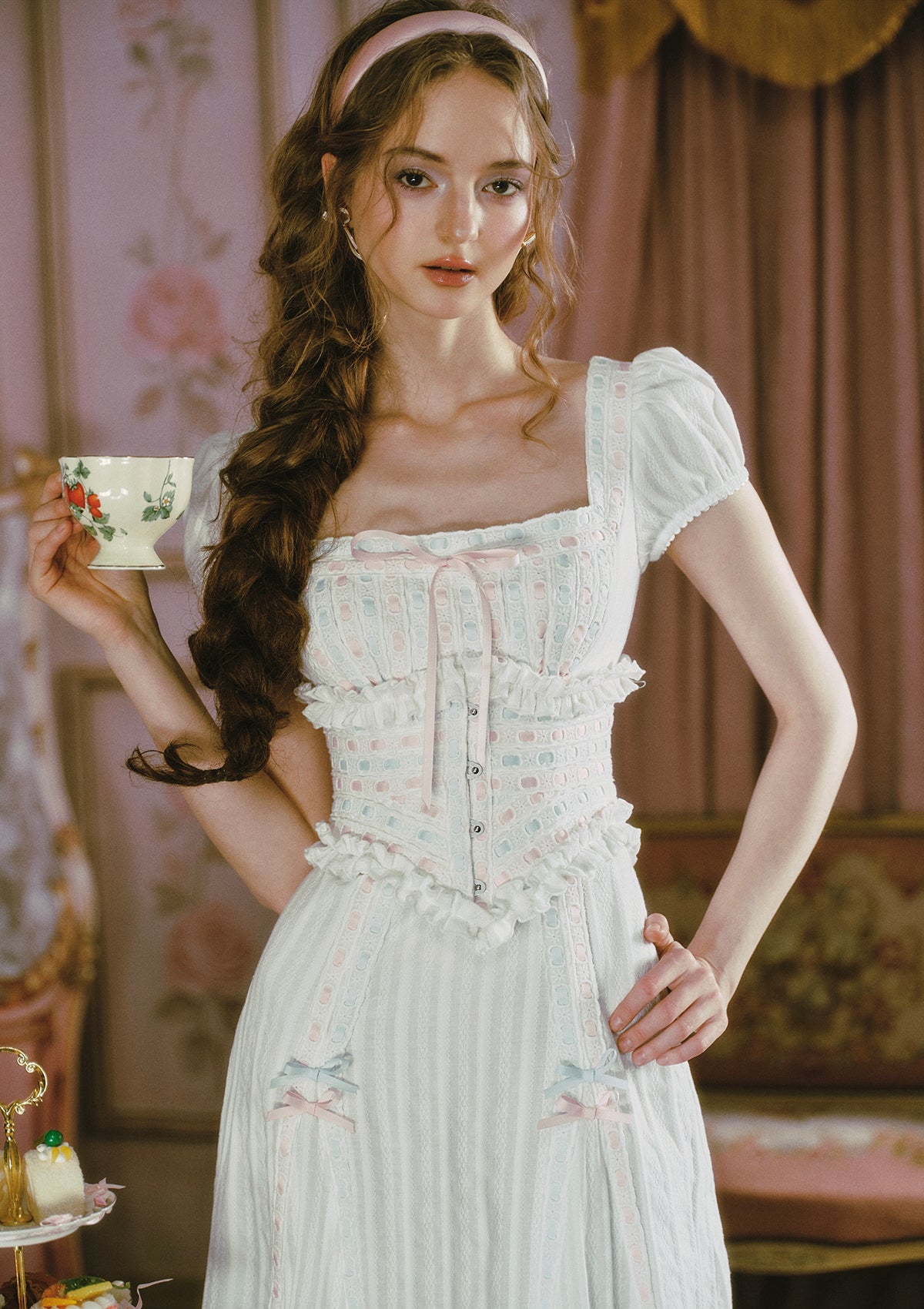 Cream Frost Shave Ice Dress (Long) In-stock / XS
