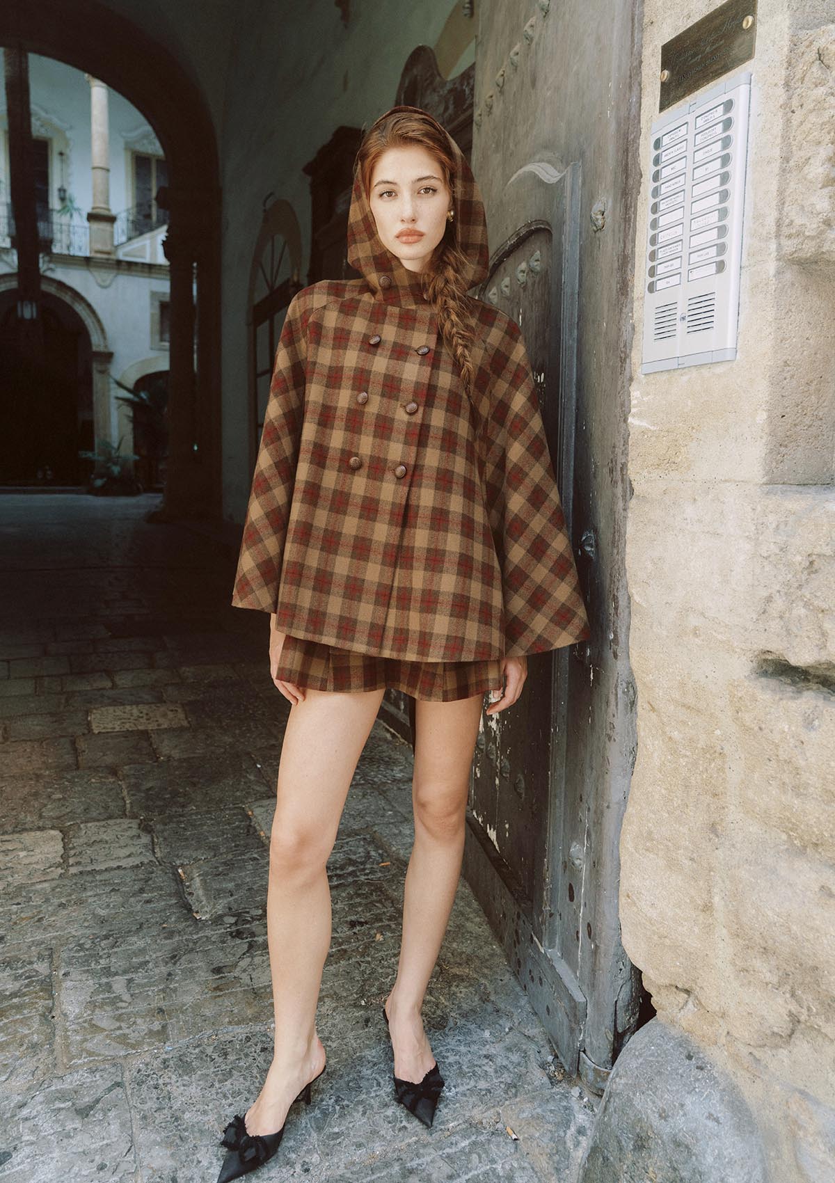 Tartan Majesty Cape Coat