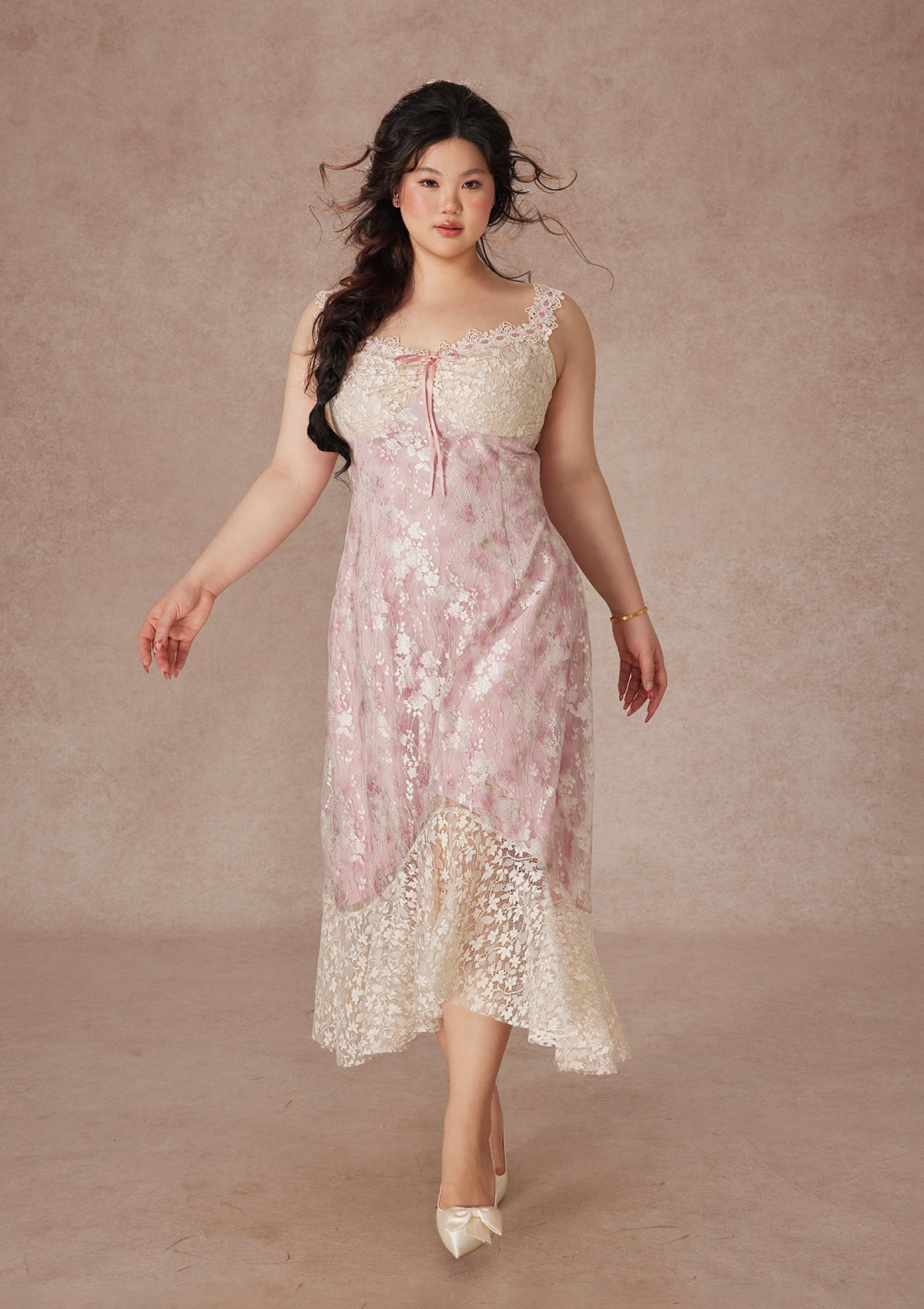 Curve&Plus Floral Vine Fairy Shoes Dress In-stock / 3XL