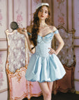 Blue Bud Corset Dress