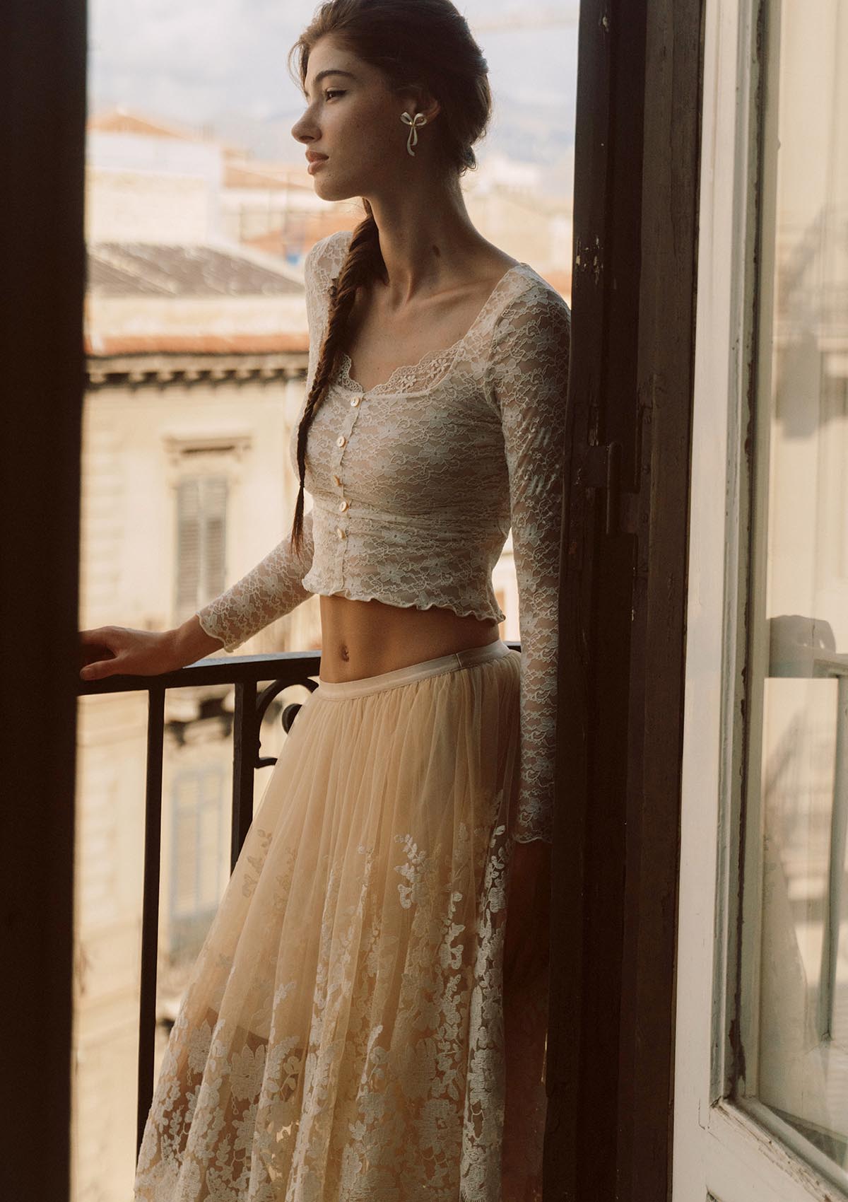 Carbonie Lace Top