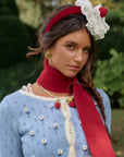 Christmas Berry Carol knit Cardigan (Blue)