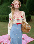 Christmas Berry Carol knit dress