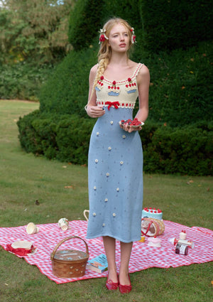 Christmas Berry Carol knit dress
