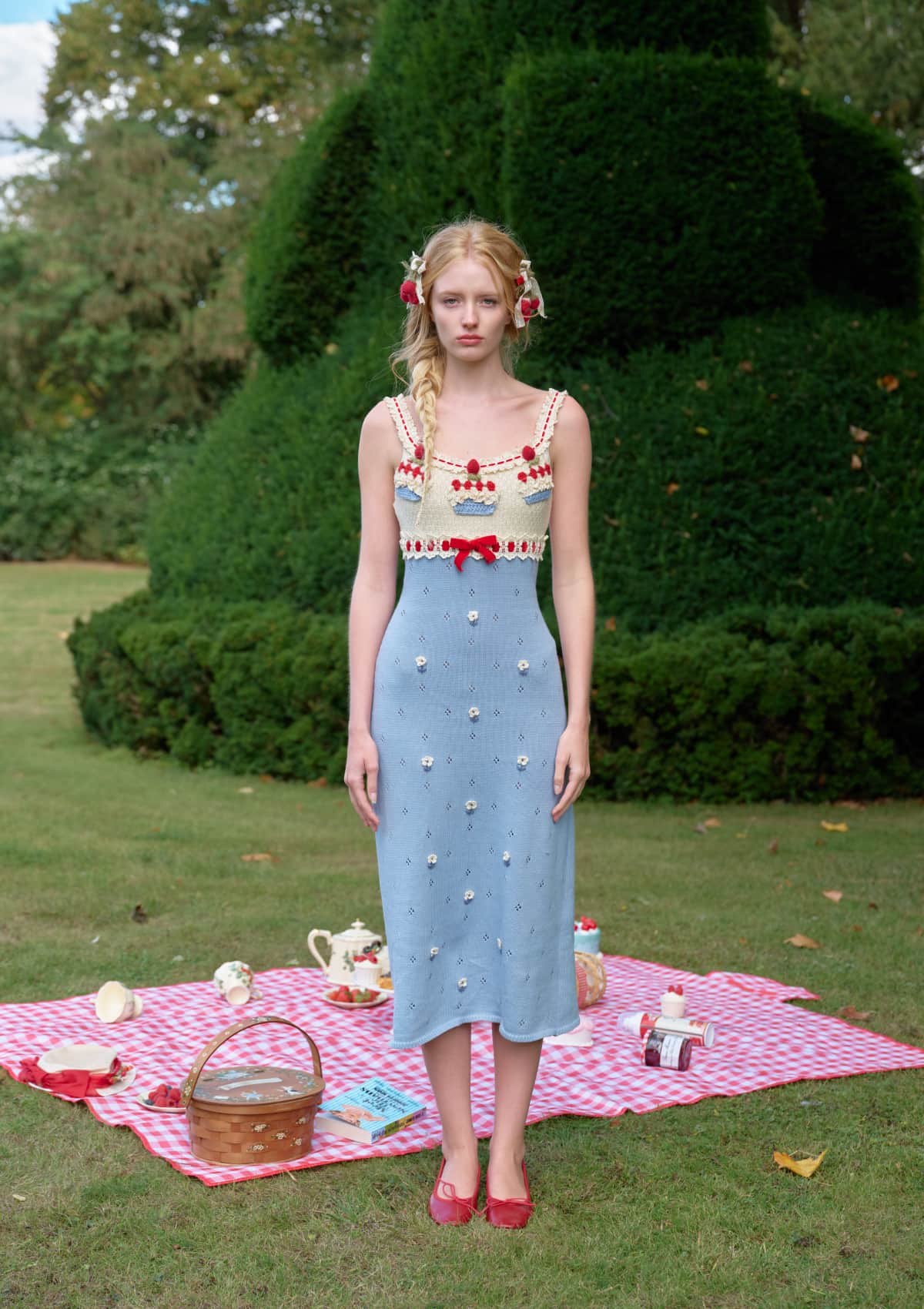 Christmas Berry Carol knit dress