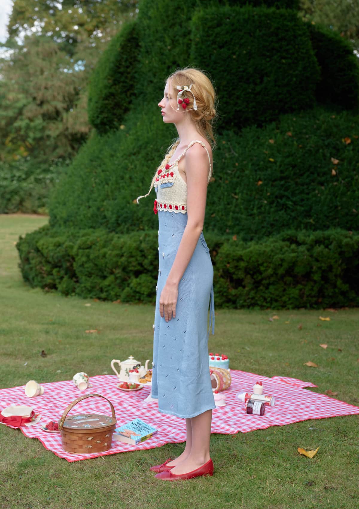 Christmas Berry Carol knit dress