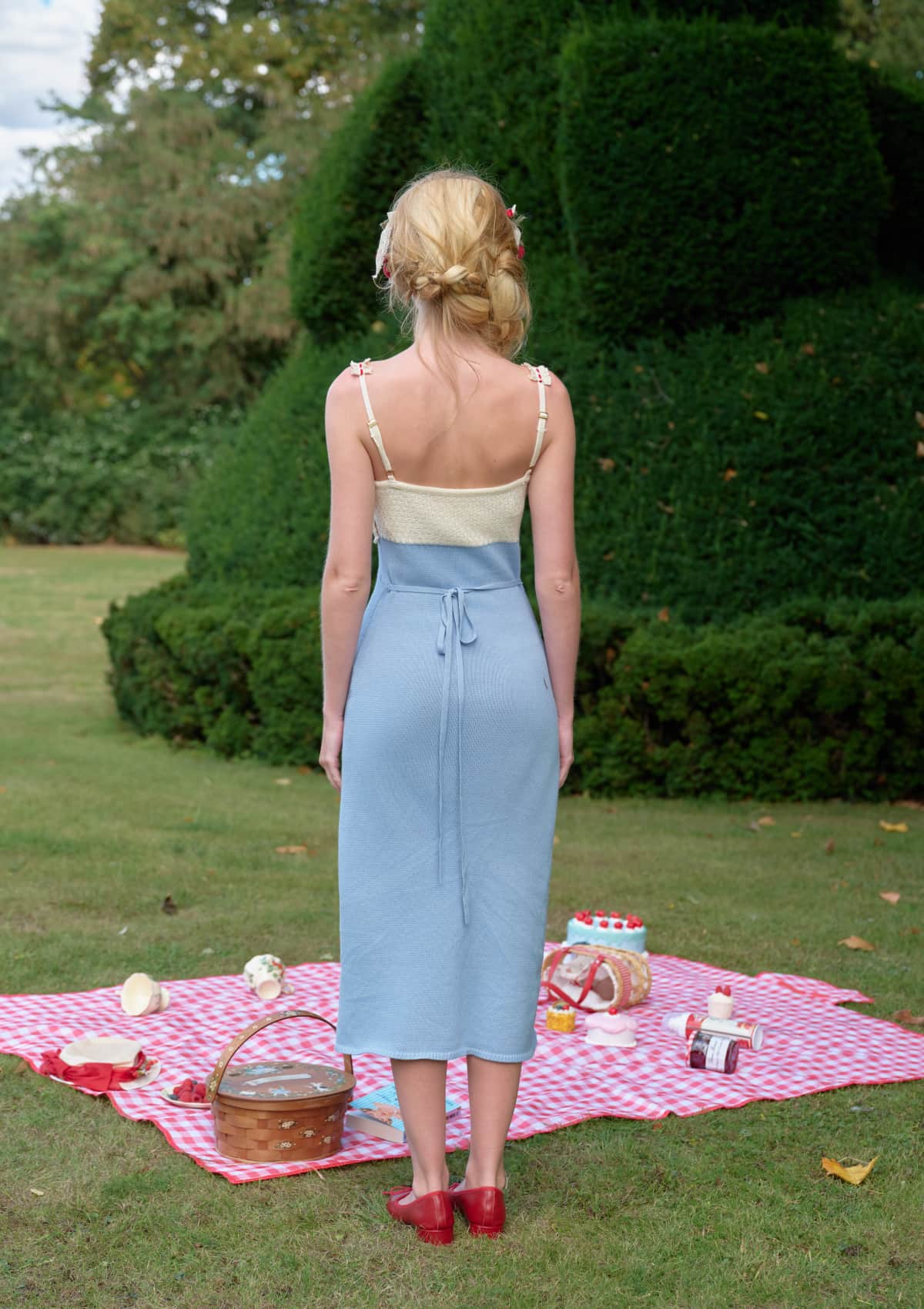Christmas Berry Carol knit dress