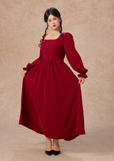 Curve&Plus Passionate Love Bordeaux Dress