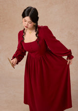Curve&Plus Passionate Love Bordeaux Dress