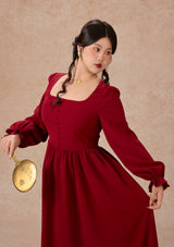 Curve&Plus Passionate Love Bordeaux Dress