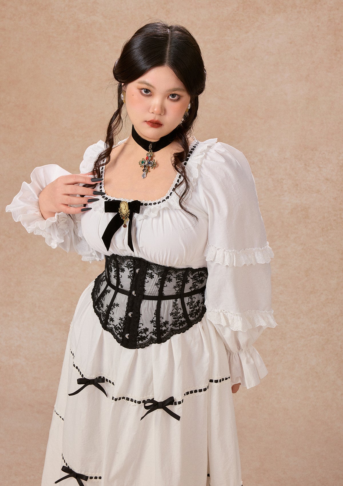Curve&Plus Ghost Carol Dress