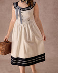 Curve&Plus Sailor Love Letter Dress（Navy）