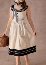 Curve&Plus Sailor Love Letter Dress（Navy）