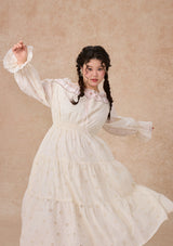 Curve&Plus White Camellia Dress