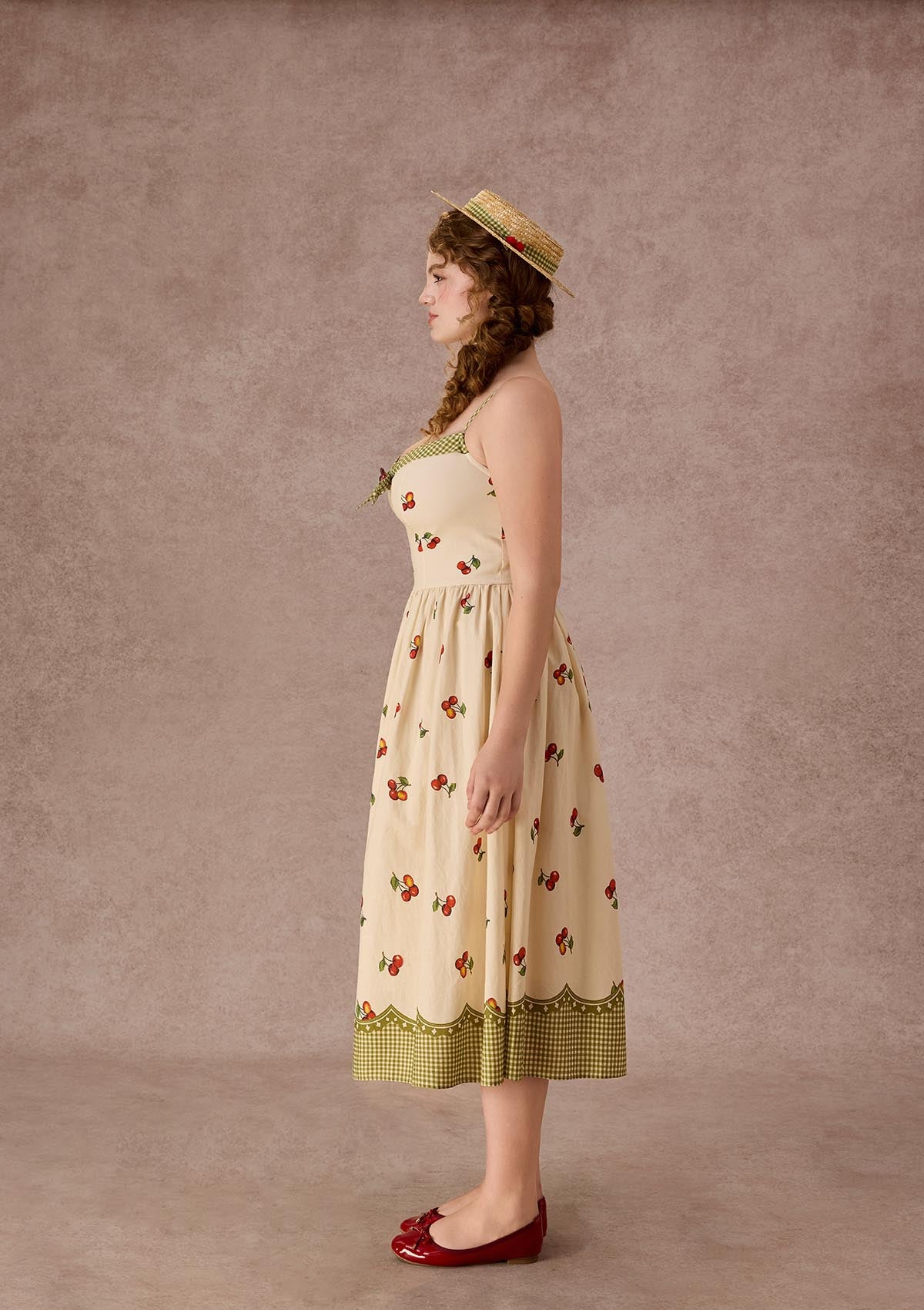 Curve&amp;Plus Wild Cherry Dress（Long）