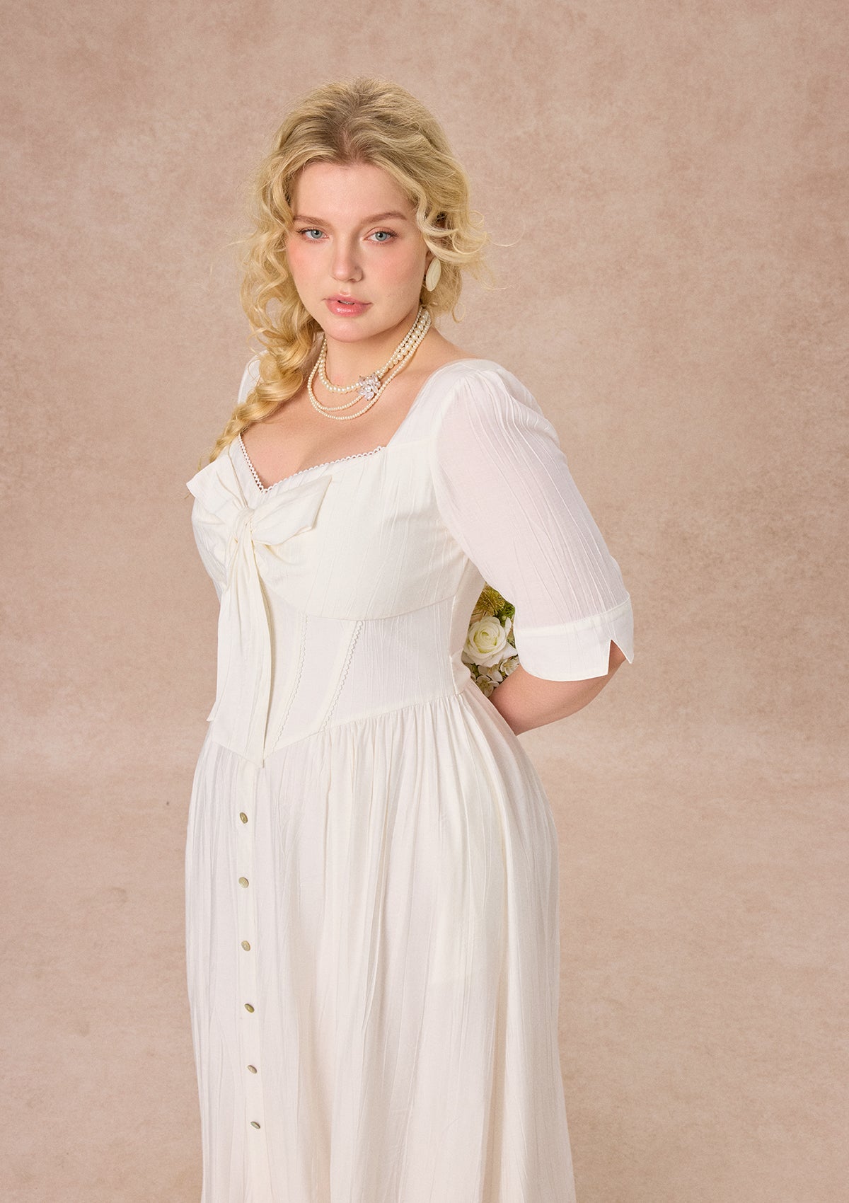Curve&amp;Plus Bow Ode Dress