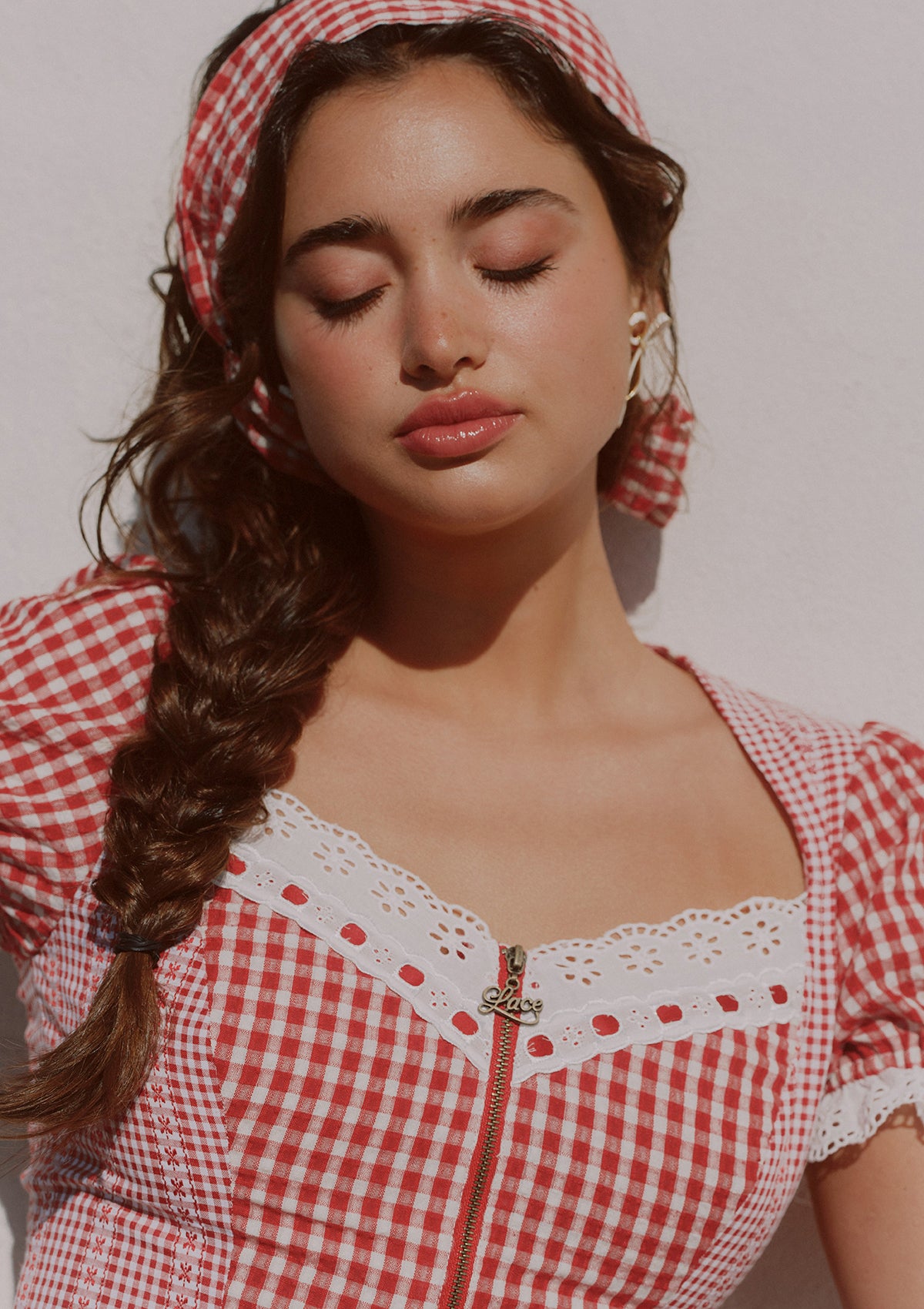 Cottage Girl Diary Red Top
