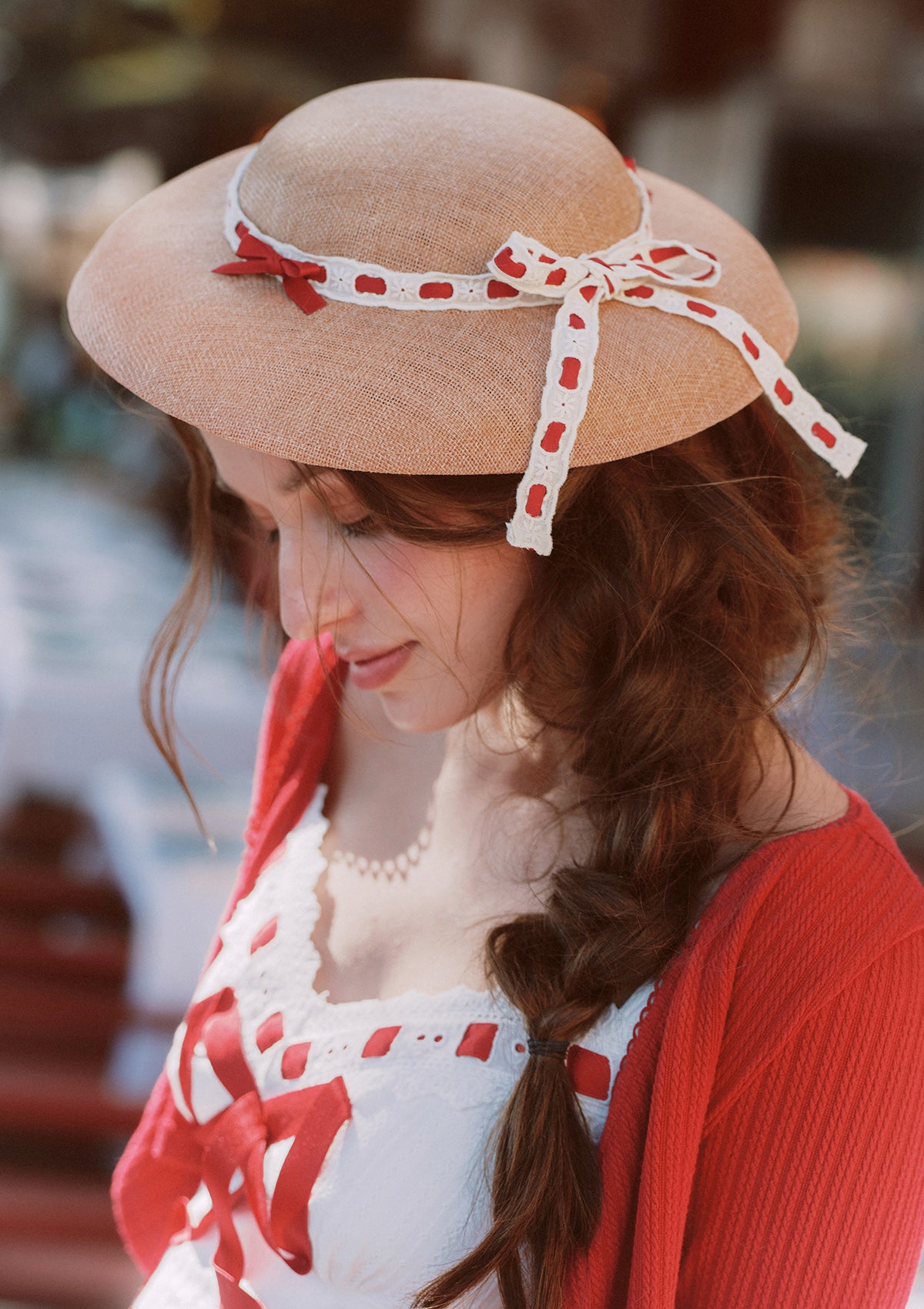Red Ribbon Cake Dress