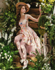 Blazing Cloud Blossom Corset Dress