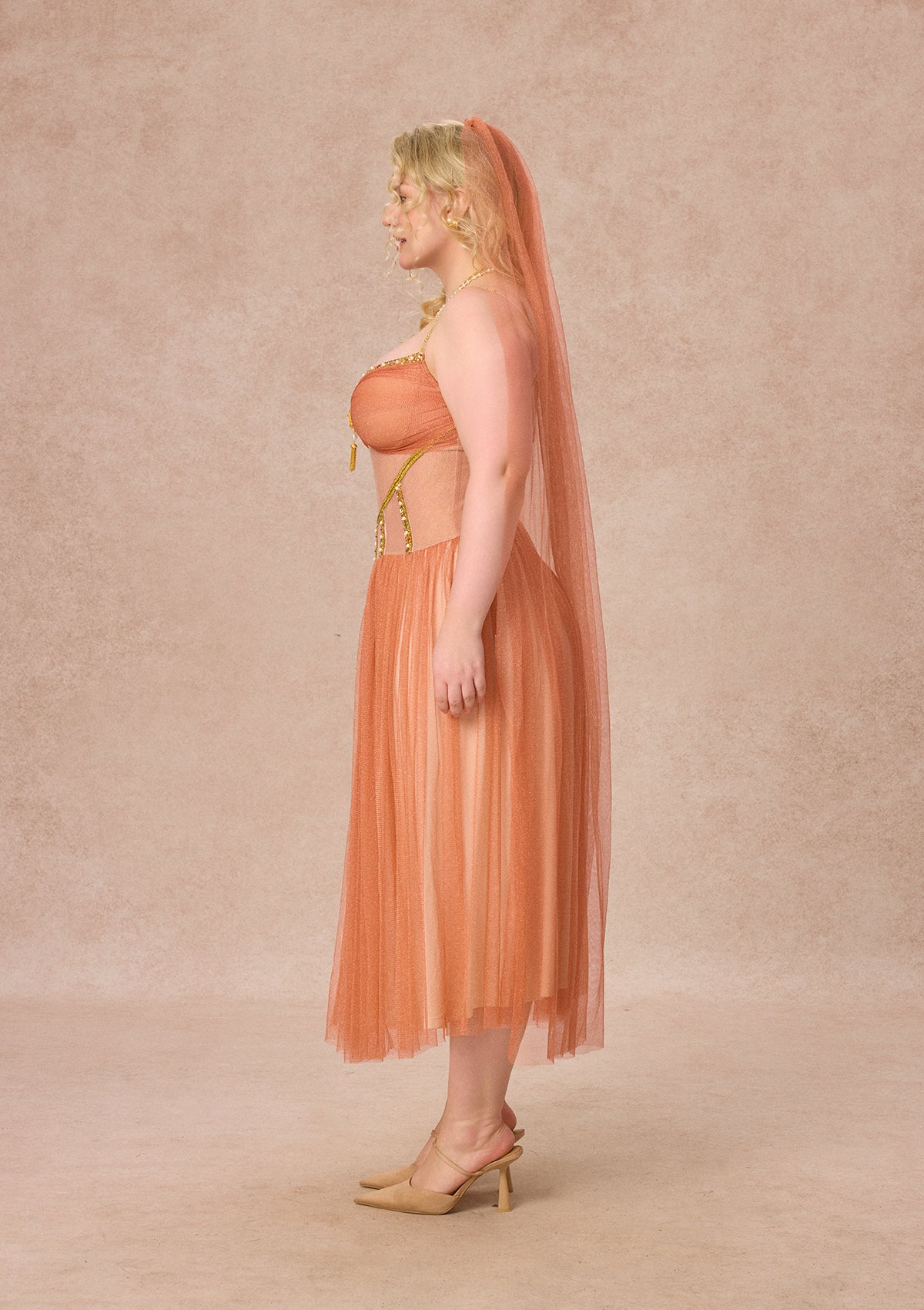Curve&amp;Plus Sahara Rose Corset Dress