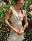 Petite Vase Knit Dress – Blue