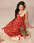 Curve&Plus Teddy Tomato Sauce Dress