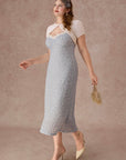 Curve&Plus Azure Coral Dress (Long)