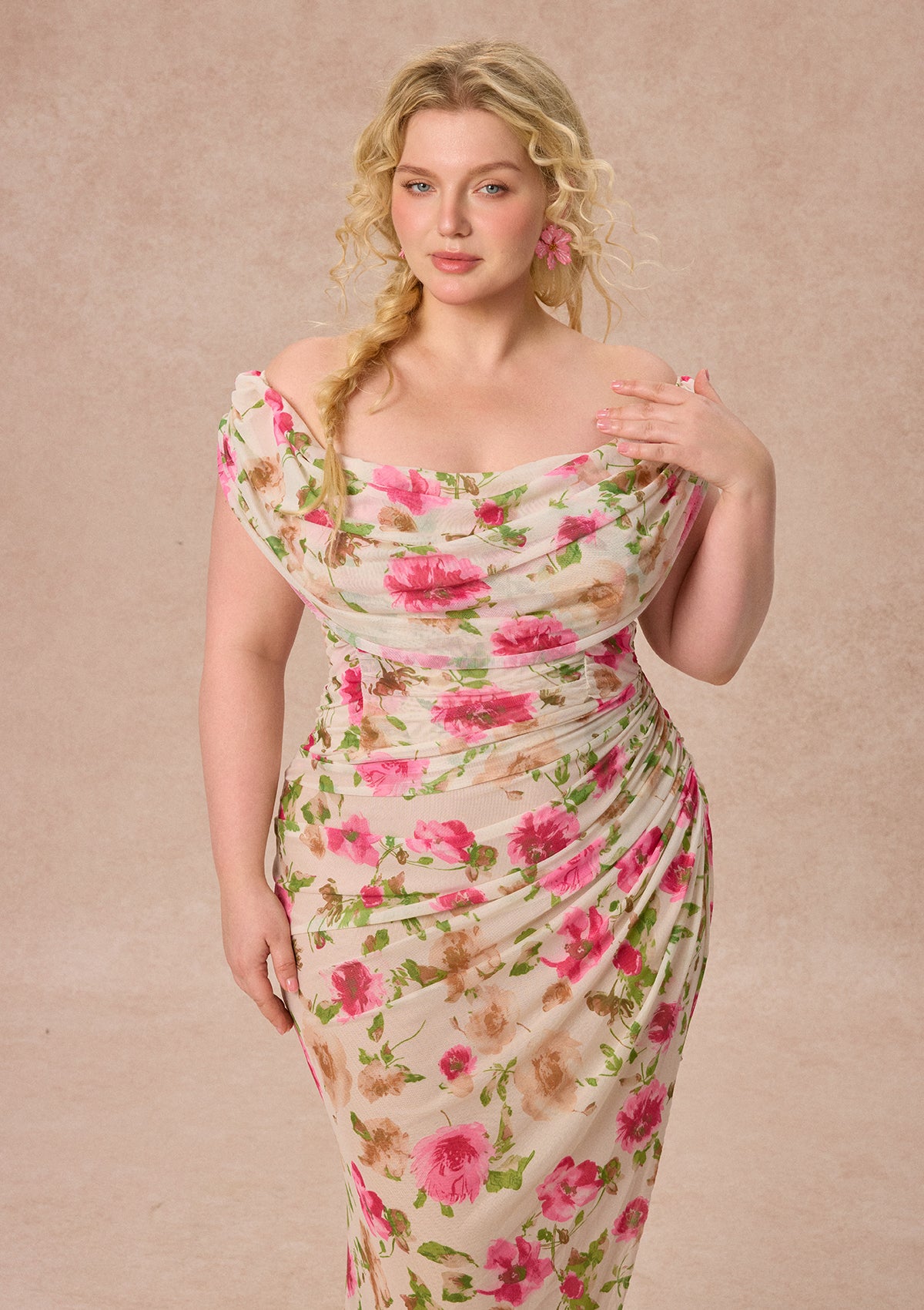 Curve&amp;Plus Clear Spring Dawn Dress（Long）